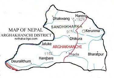 Map of Arghakhanchi District