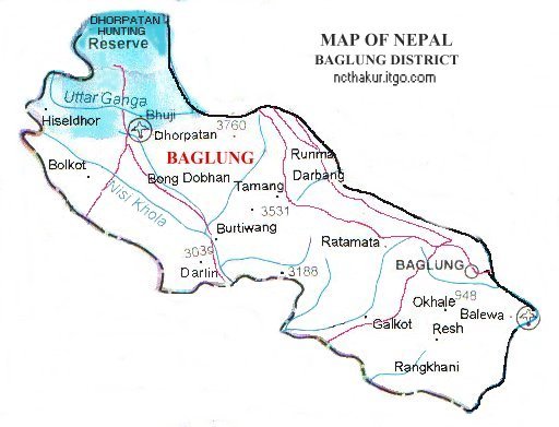 map of baglungको लागि तस्बिर परिणाम