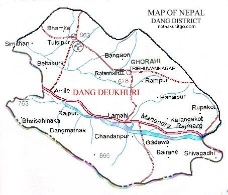 Map of Dang District