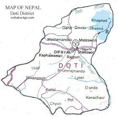 Map of Doti District