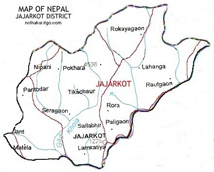 Map of Jajarkot District