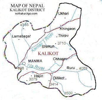 Map of Kalikot District